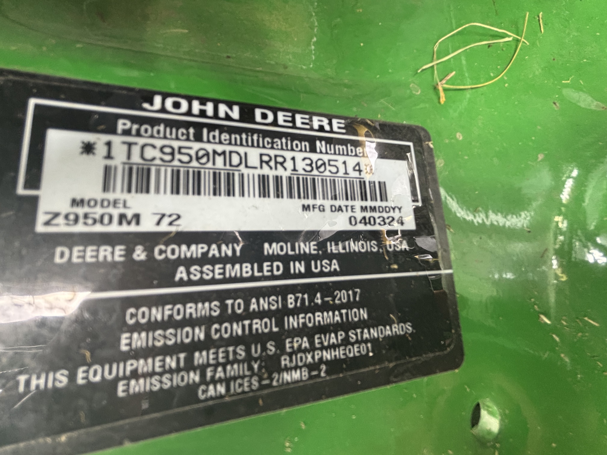 Used 2024 John Deere Z950M Zero Turn Mowers at Koenig Equipment in Knightstown, IN - PhotoXL11