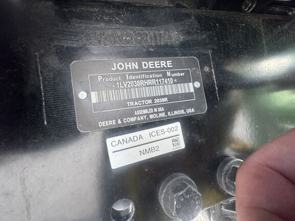 2024 John Deere 2038R