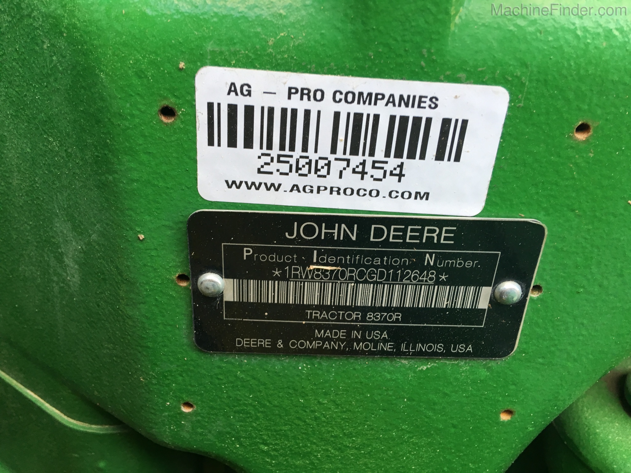 2016 John Deere 8370R Image 3
