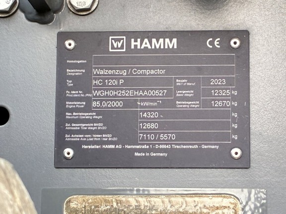 2023 Hamm HC120IP