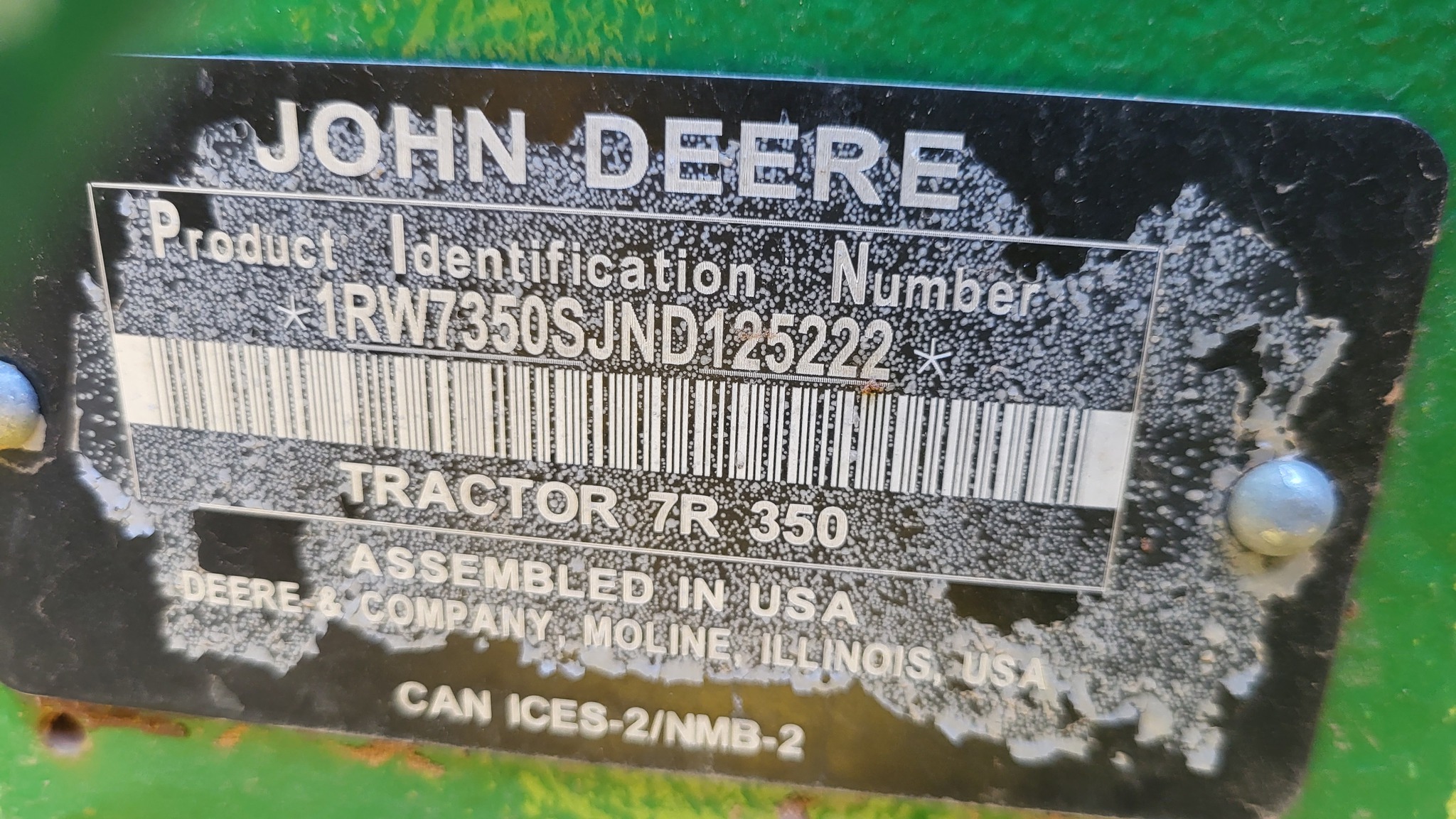 2022 John Deere 7R 350 Image 12