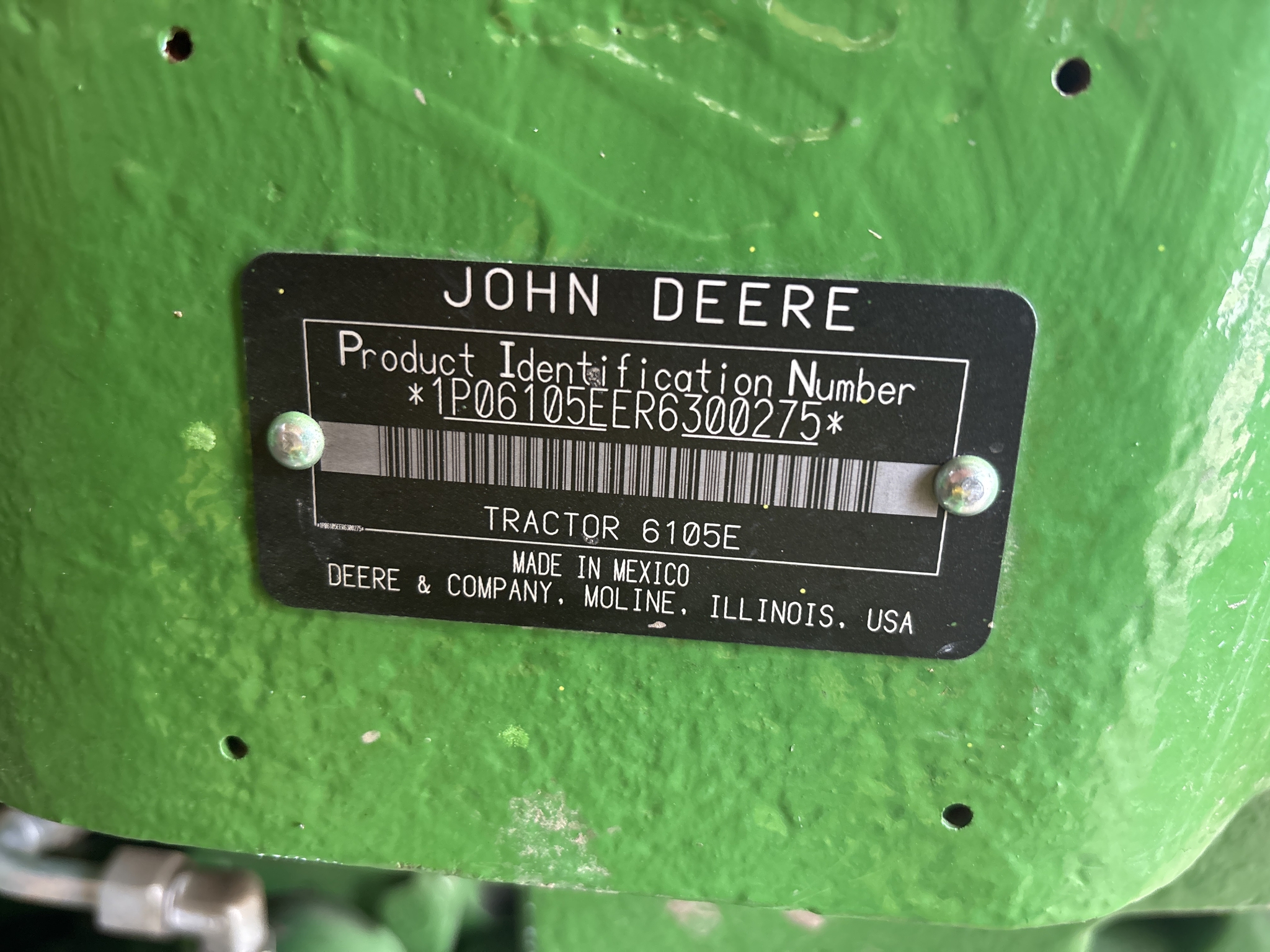 Used 2024 John Deere 6105E Cab Utility Tractors at Koenig Equipment in Greenville, OH - PhotoXL22
