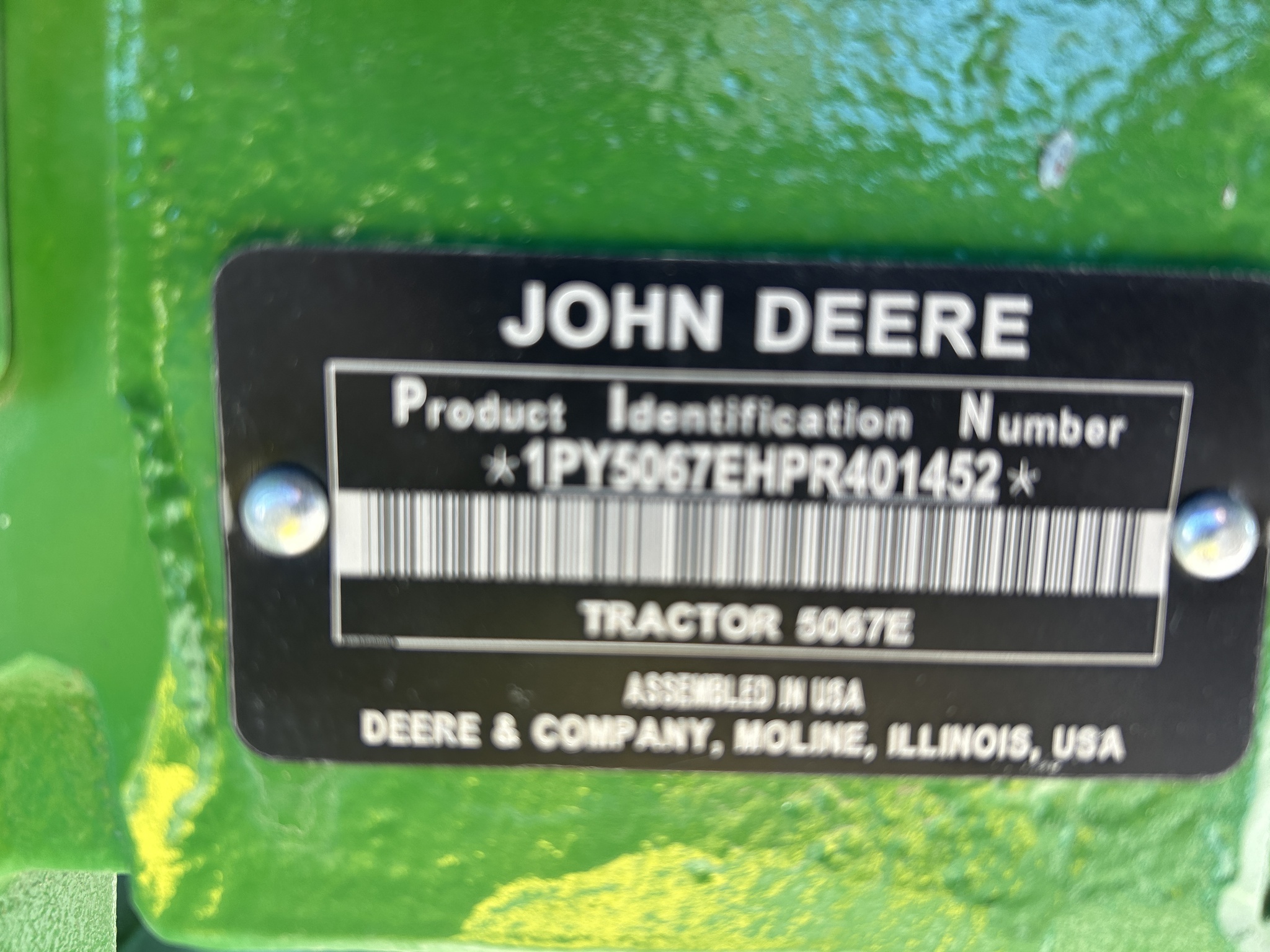  2024 John Deere 5067E at Heritage Tractor in Baldwin City, KS