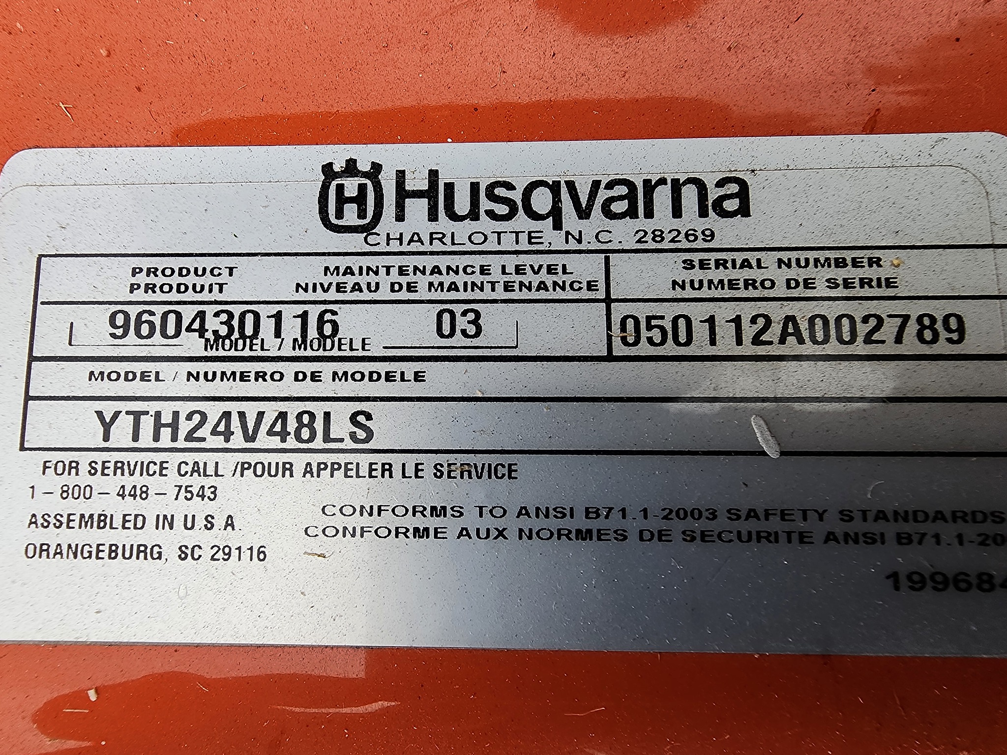 2009 Husqvarna YTH24V48LS Image 11