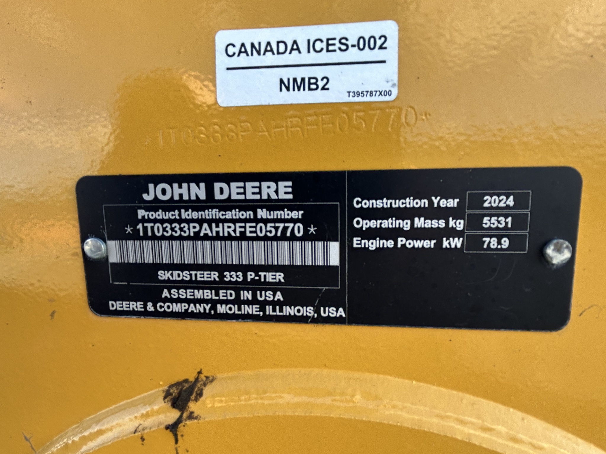  2025 John Deere 333 P at Heritage Tractor in Anderson, MO