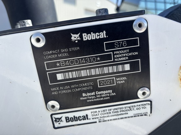 Used 2021 Bobcat S76 Skid Steer Loaders at Horizon Ag & Turf in Vermilion, AB - Photo10