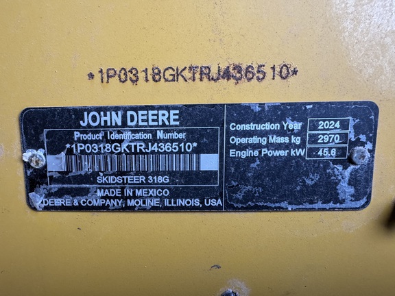 Photo of 2024 John Deere 318G
