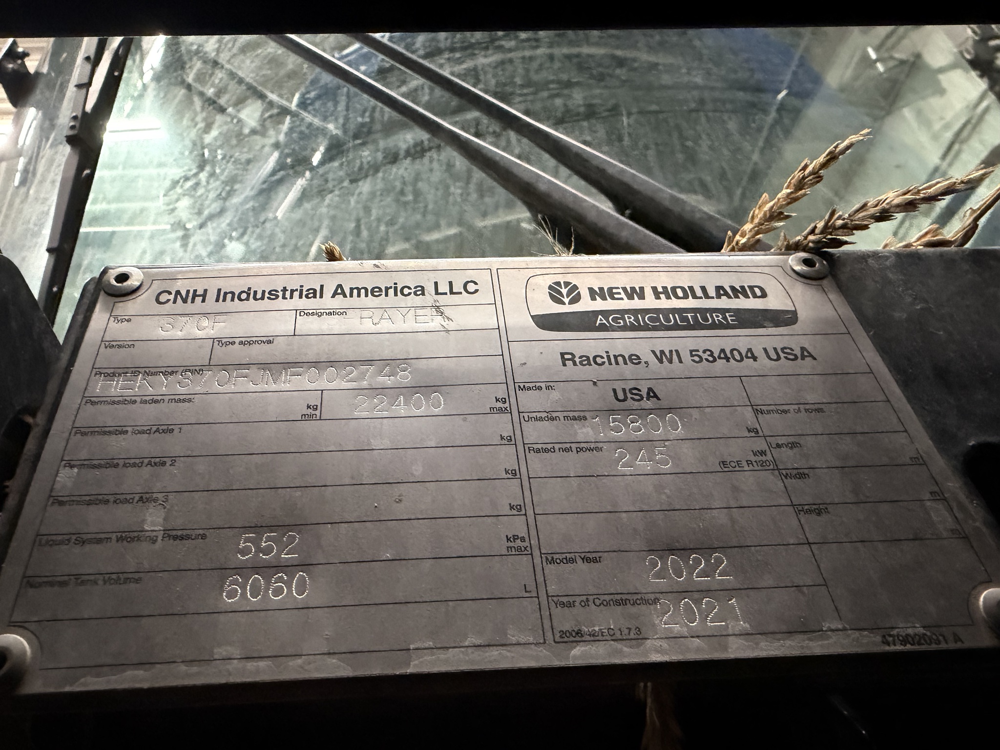 2022 New Holland SP.370F Image 8