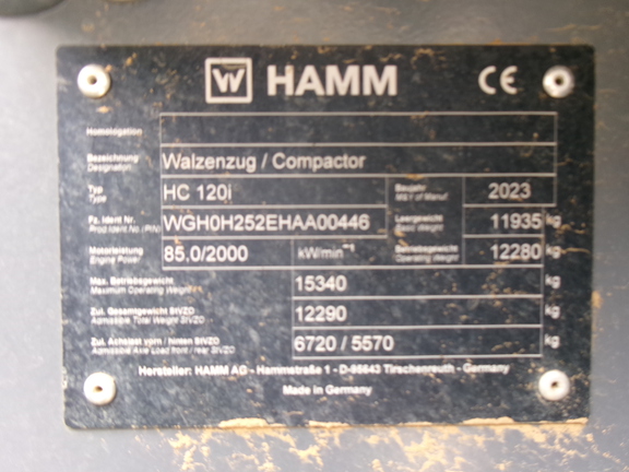 2023 Hamm HC120I