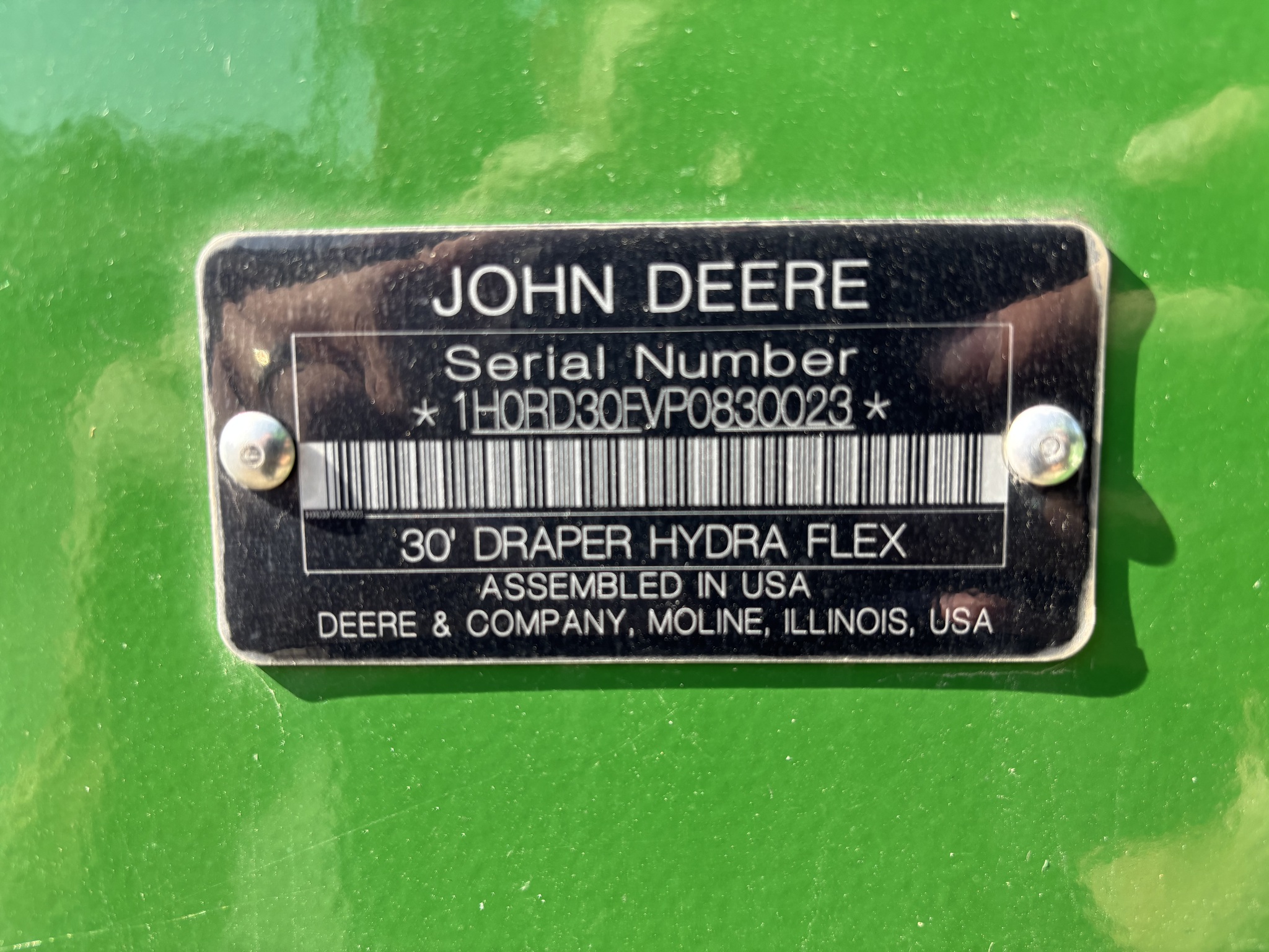  2024 John Deere RD30F at Heritage Tractor in Atchison, KS