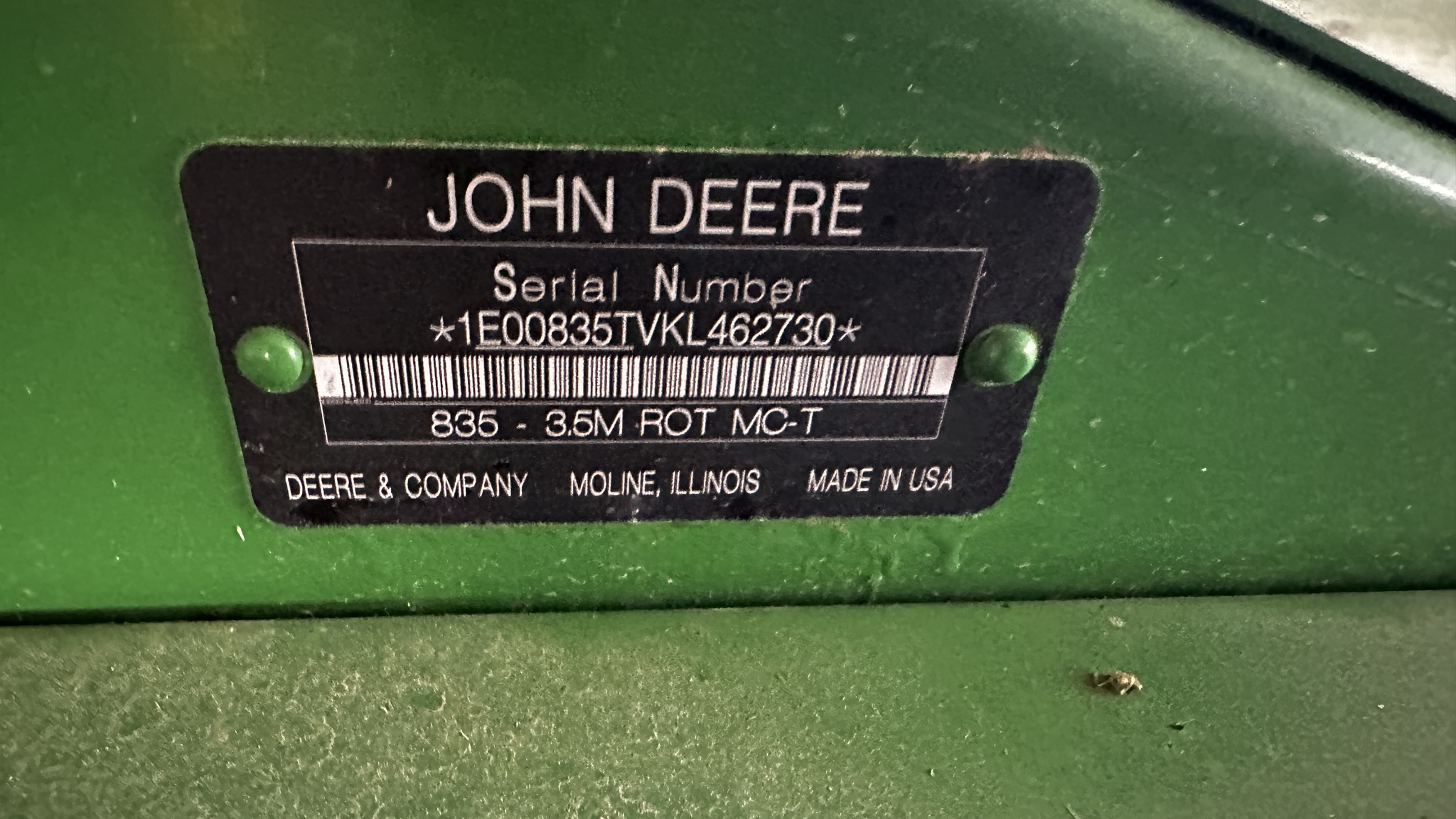  2020 John Deere 835 at Heritage Tractor in Harrison, AR