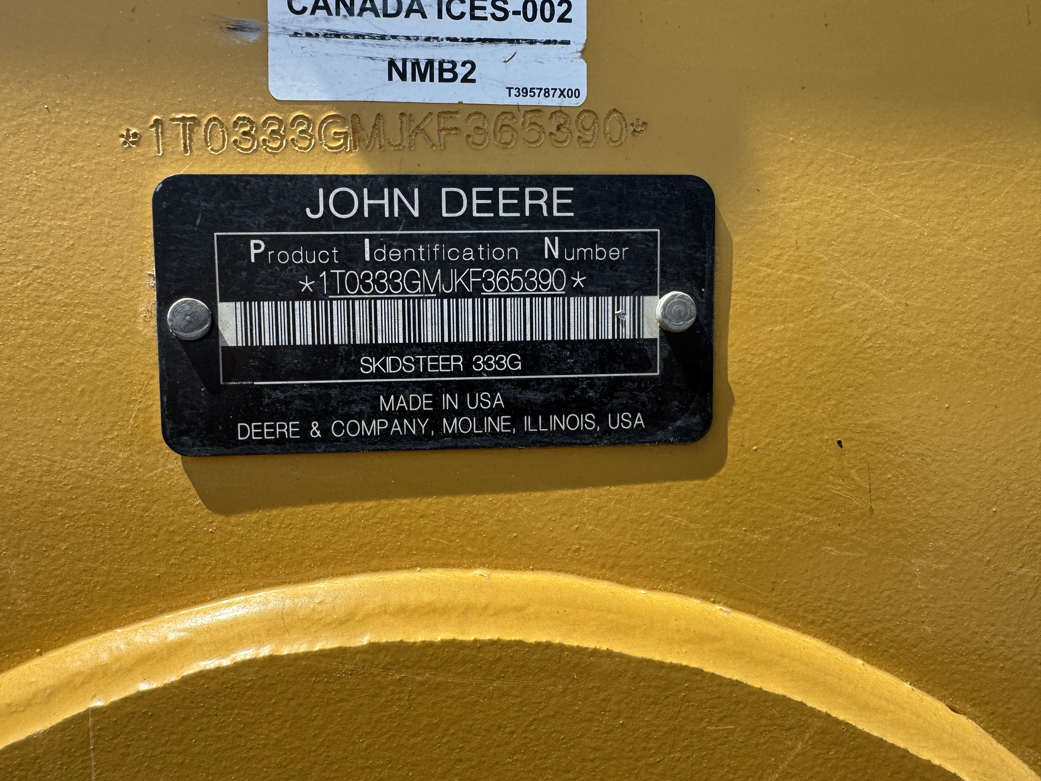 2019 John Deere 333G Image 19