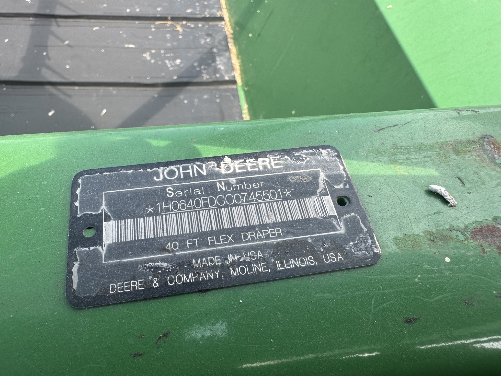 2012 John Deere 640FD Image 2