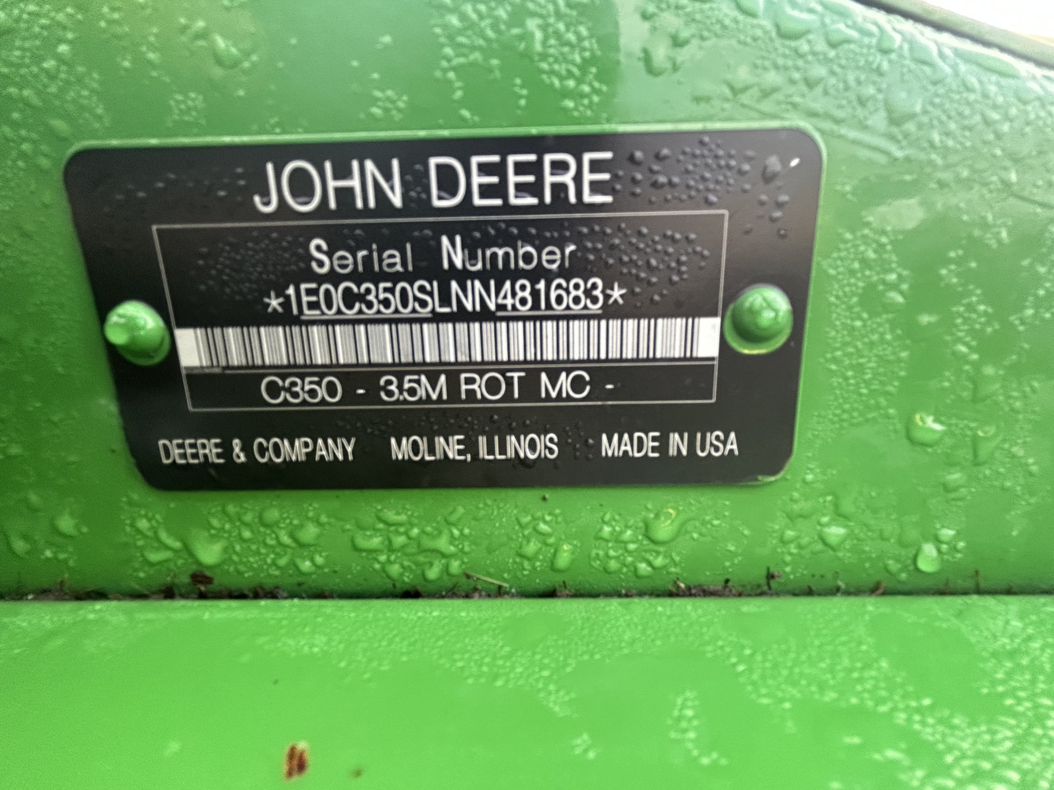  2022 John Deere C350 at Heritage Tractor in Anderson, MO