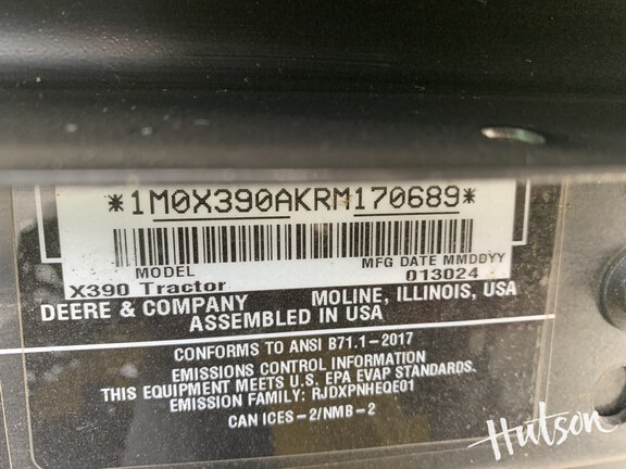 Photo of 2024 John Deere X390