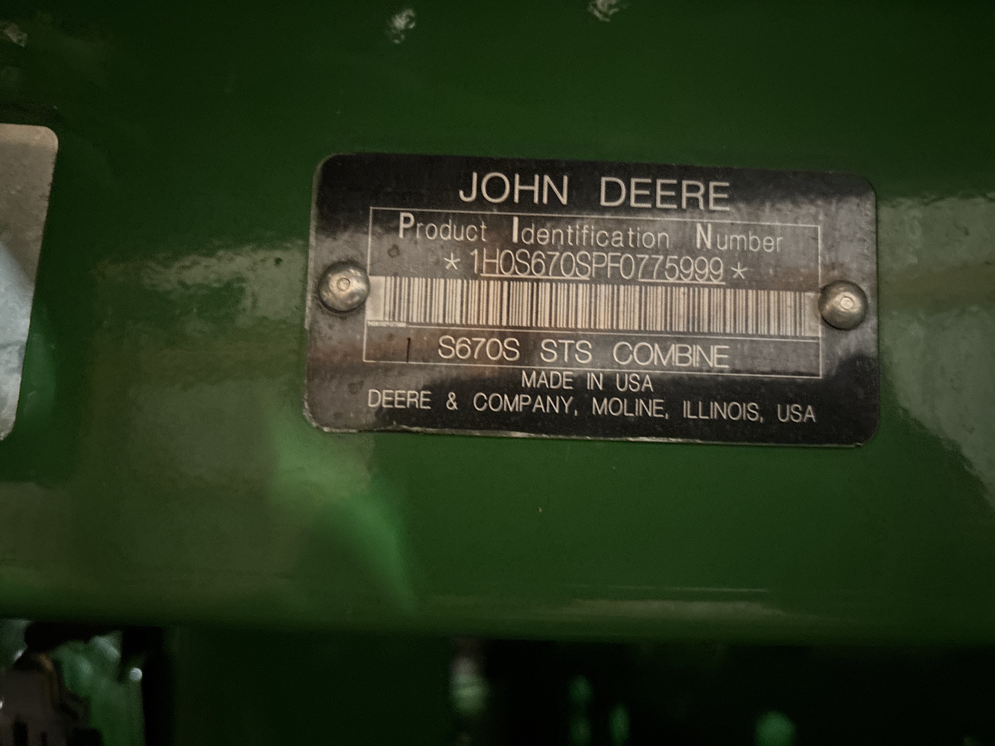 Used 2015 John Deere S670 Combines at Koenig Equipment in Greenville, OH - PhotoXL26