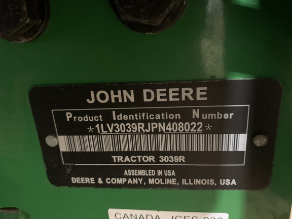Photo of 2023 John Deere 3039R