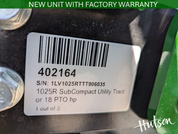 Photo of 2026 John Deere 1025R