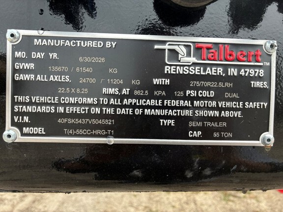2027 Talbert T455CC