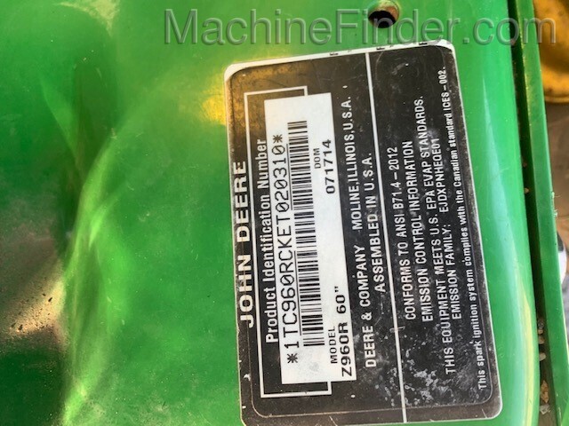 2014 John Deere Z960R Image 7