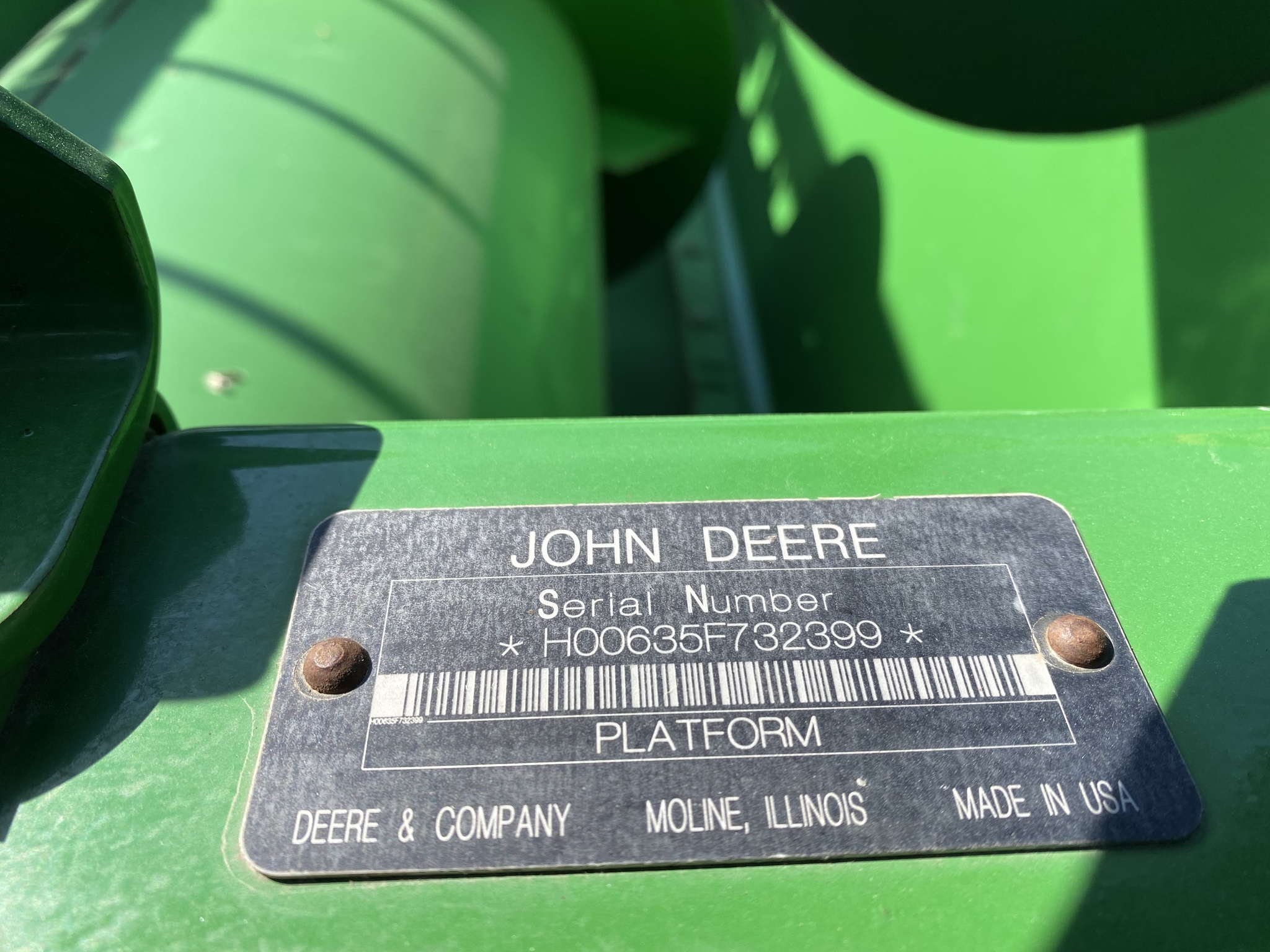 2009 John Deere 635F Image 30