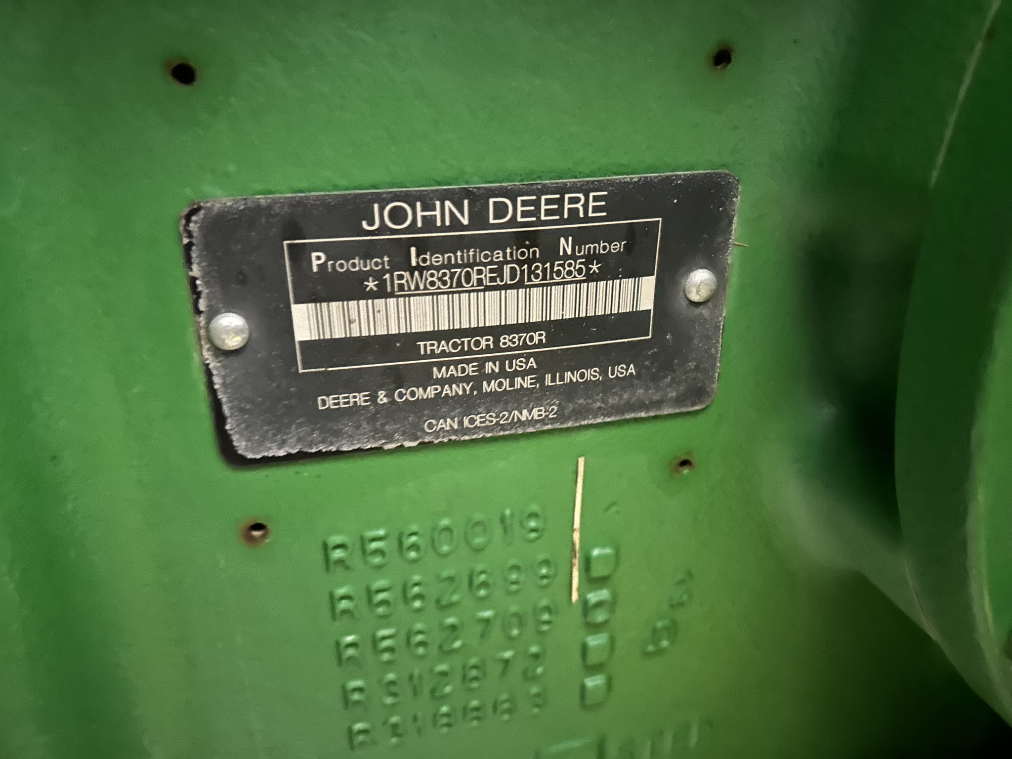 2018 John Deere 8370R Image 17