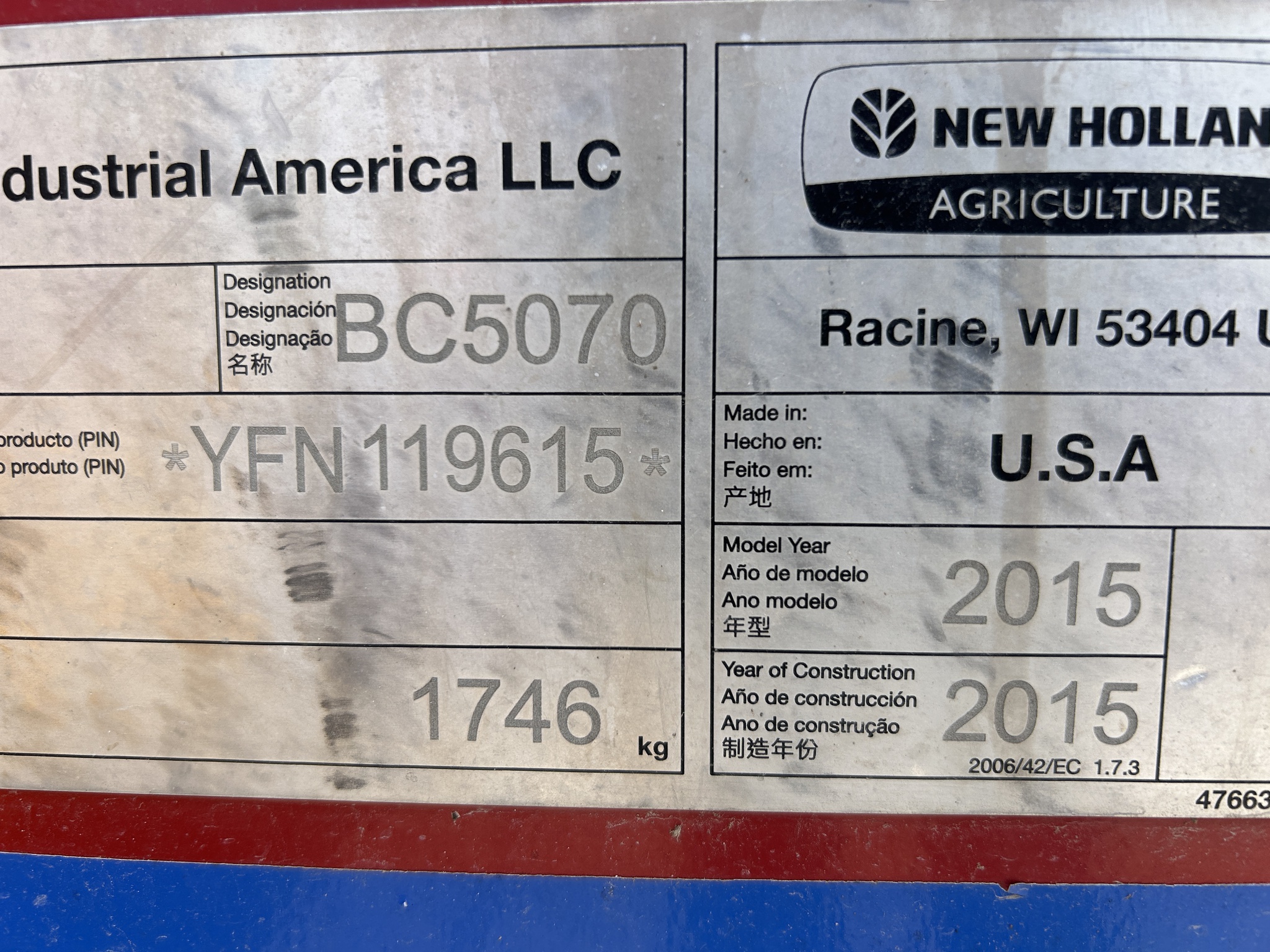  2015 New Holland BC5070 at Heritage Tractor in Baldwin City, KS