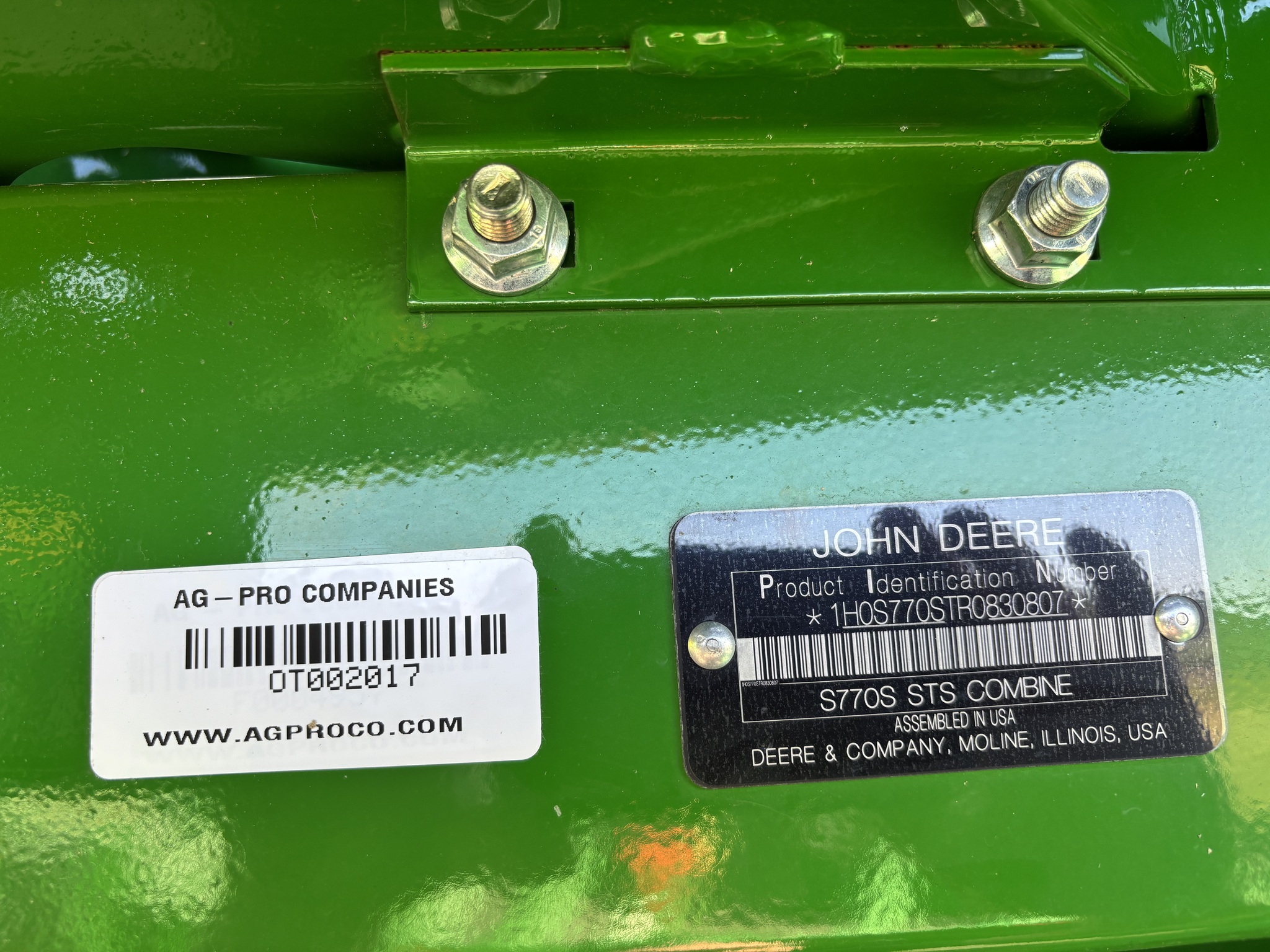 2024 John Deere S770 Image 8