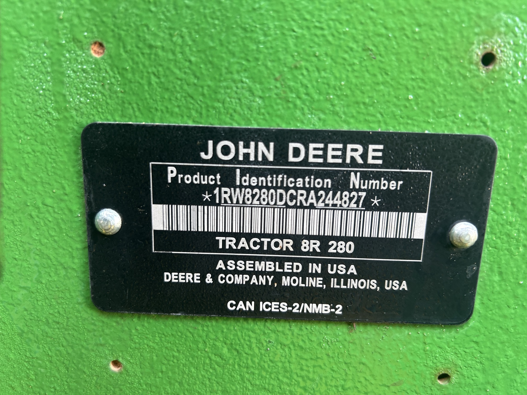 2024 John Deere 8R 280 Image 2