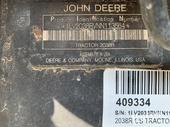 Photo of 2022 John Deere 2038R