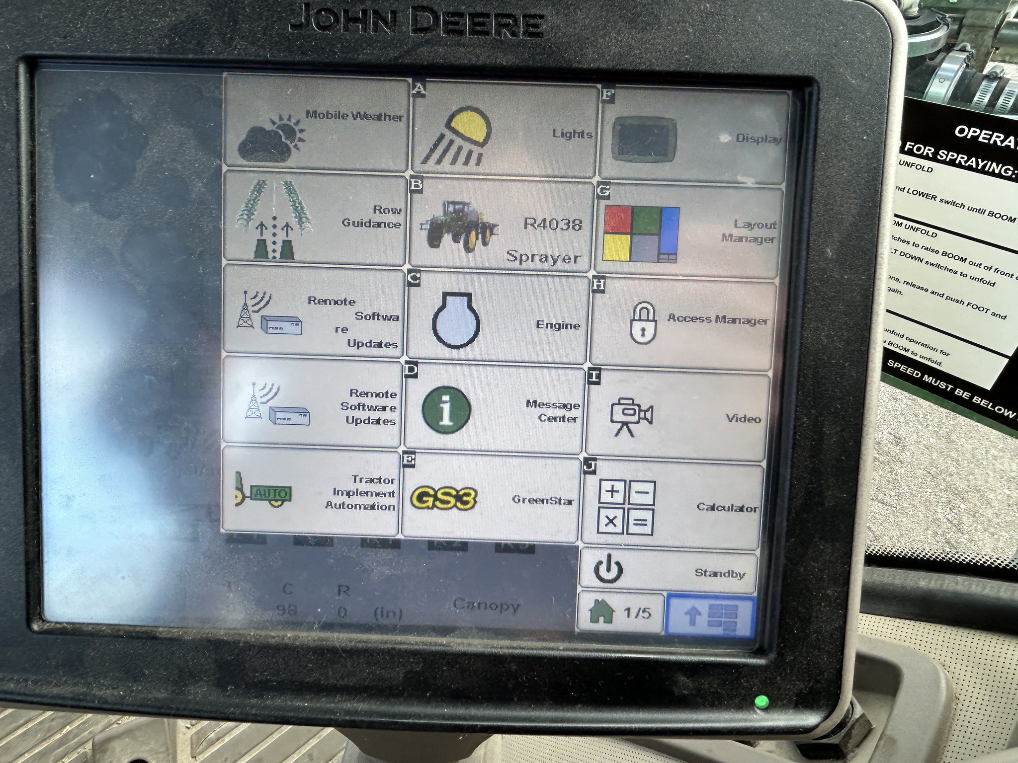  2014 John Deere R4038 at Heritage Tractor in Carthage, IL