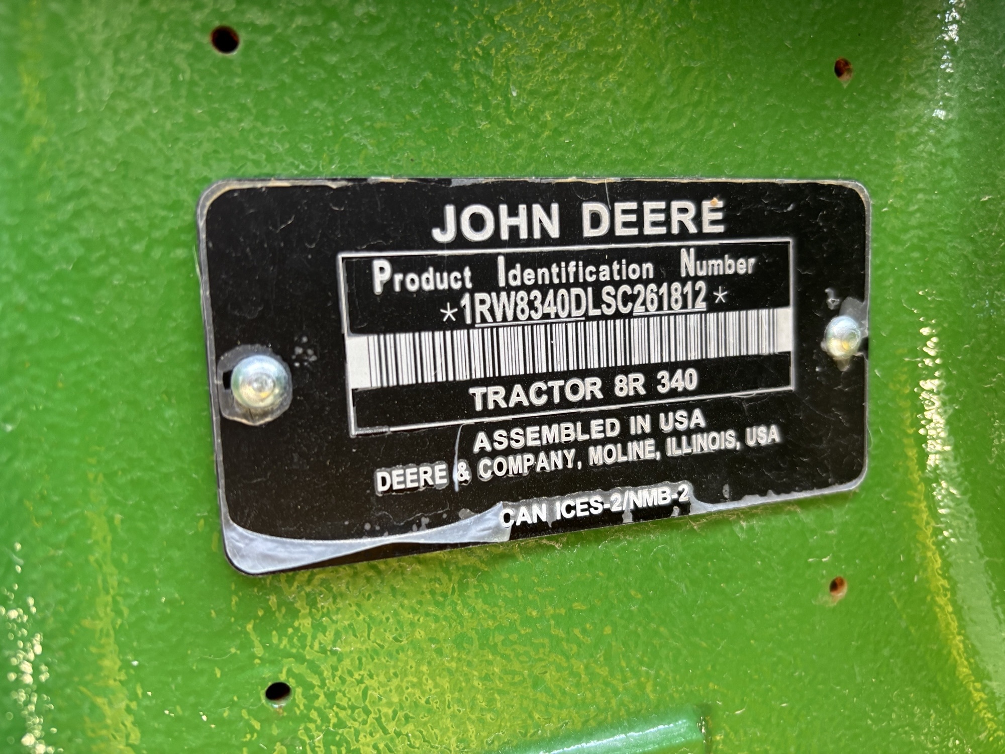Used 2025 John Deere 8R 340 Row Crop Tractors at Koenig Equipment in Urbana, OH - PhotoXL21