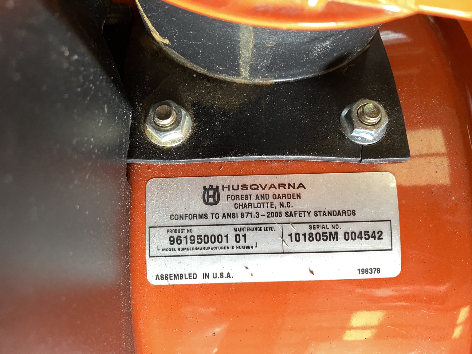 2005 Husqvarna 10530SBE Image 6