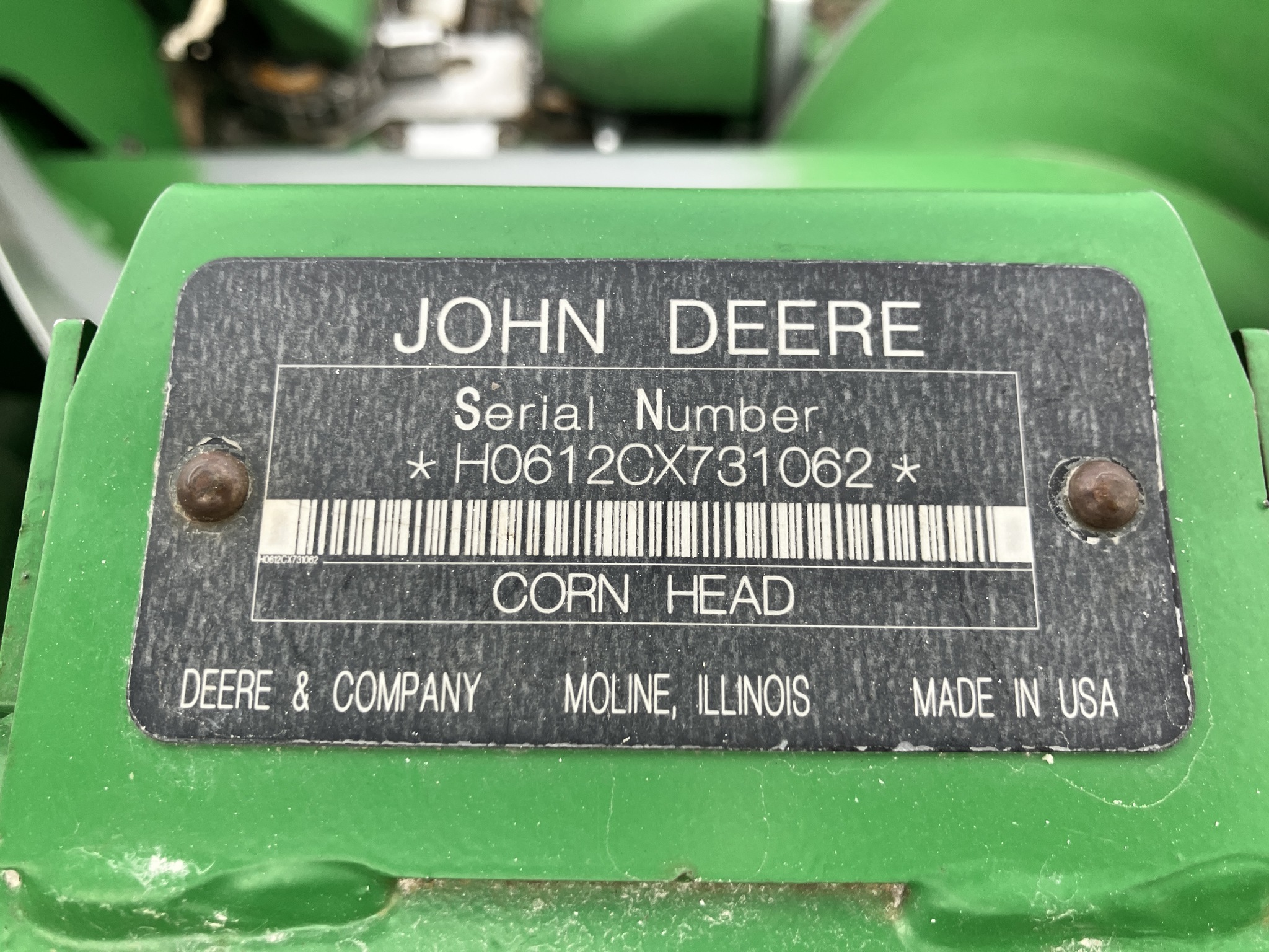 2009 John Deere 612C Image 2