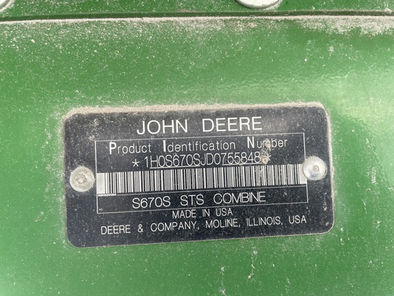 2013 John Deere S670 (28th thumbnail)