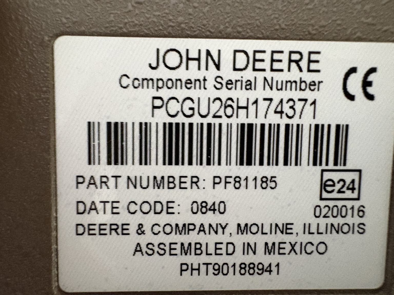 2008 John Deere GREENSTAR 2 DISPLAY Image 5