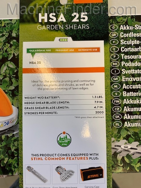 2020 Stihl HSA25 Image 5