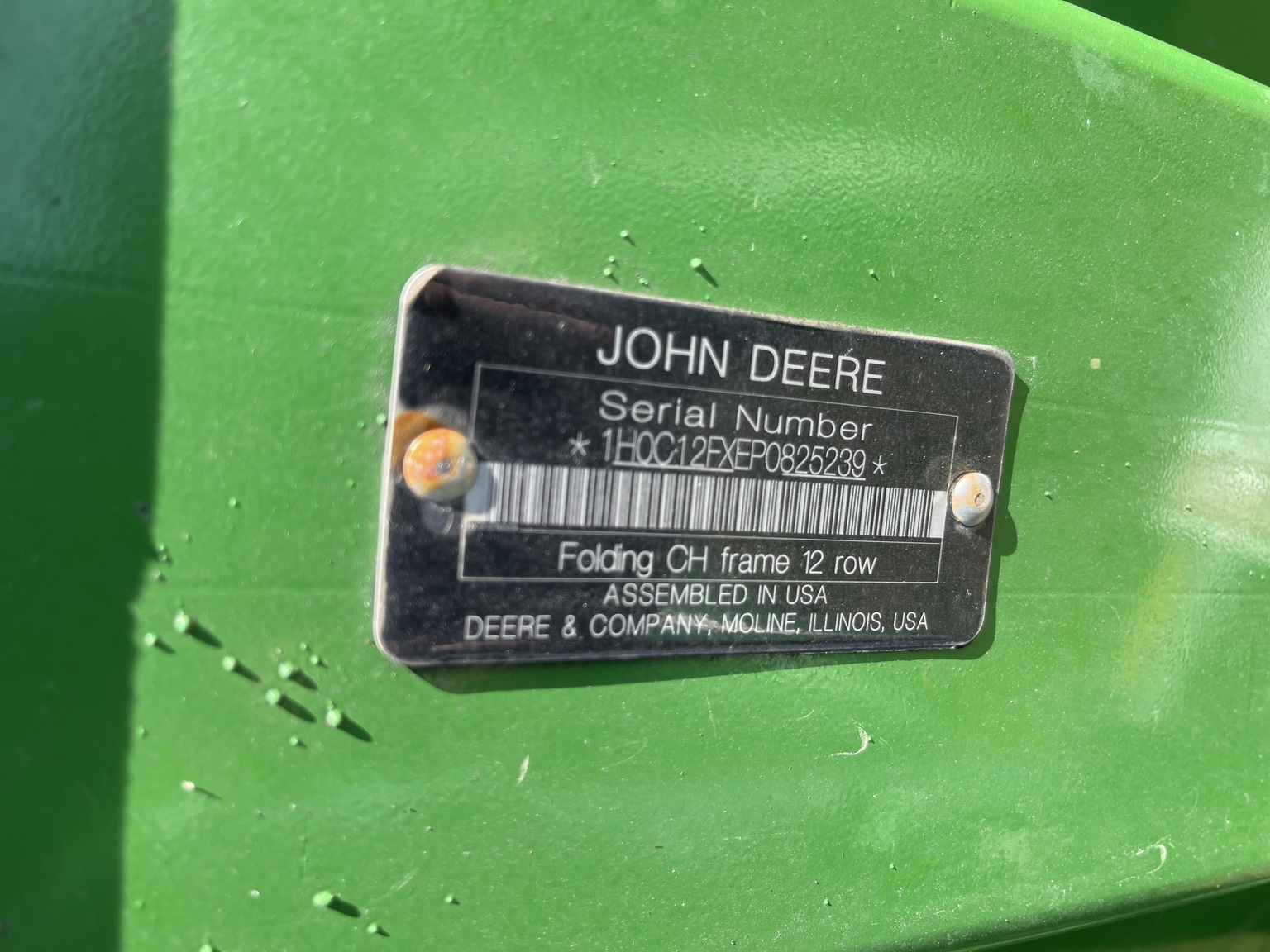 2023 John Deere C12F at Heritage Tractor in Aledo, IL