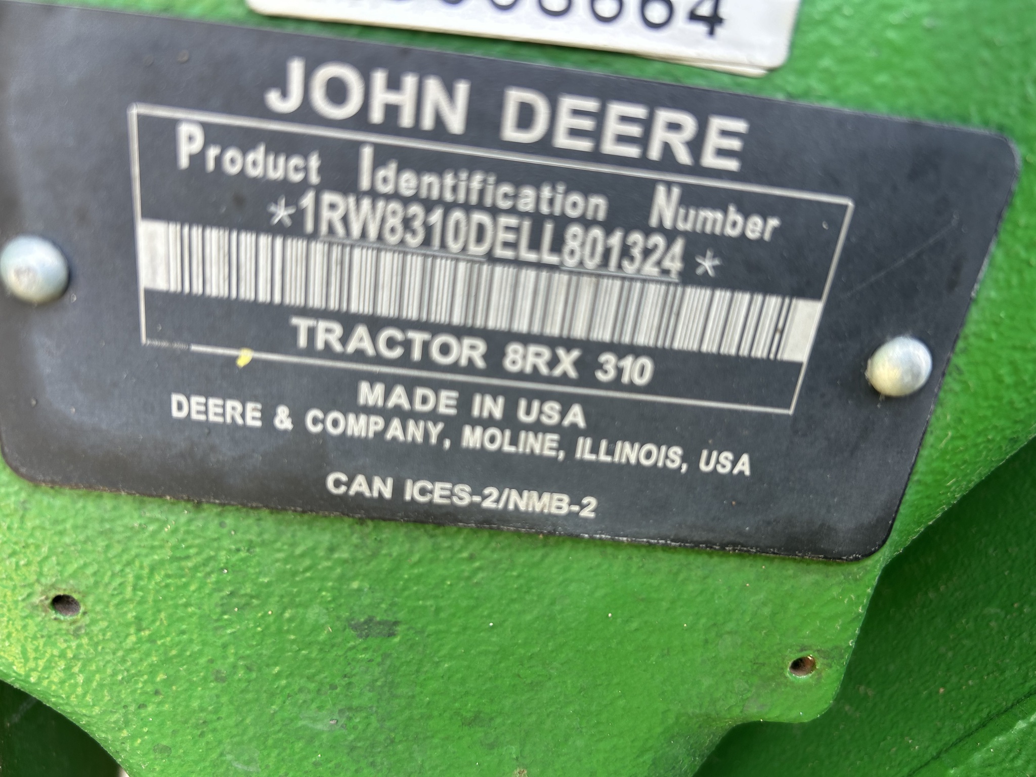  2020 John Deere 8RX 310 at Heritage Tractor in Adrian, MO
