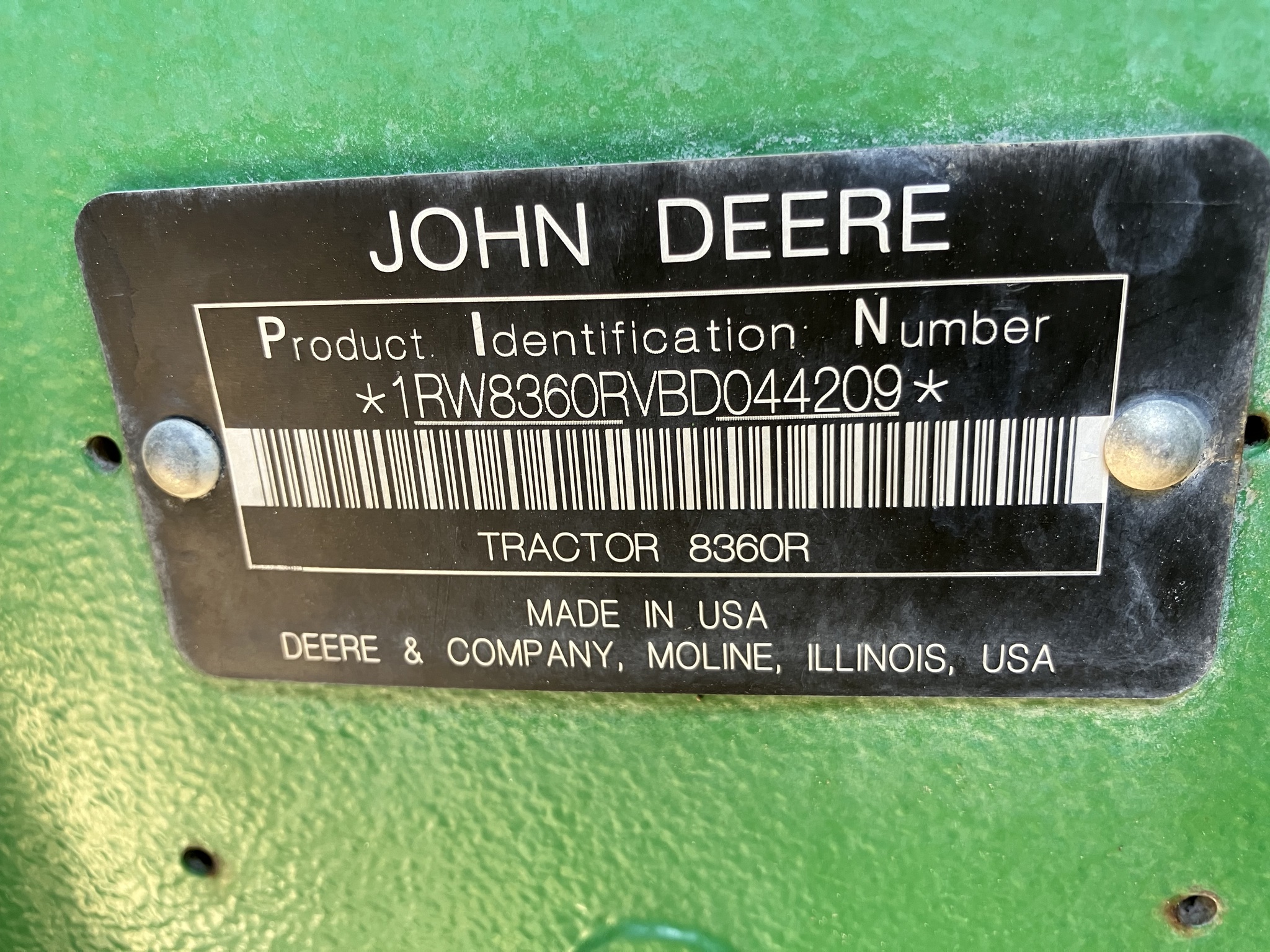 2011 John Deere 8360R Image 1