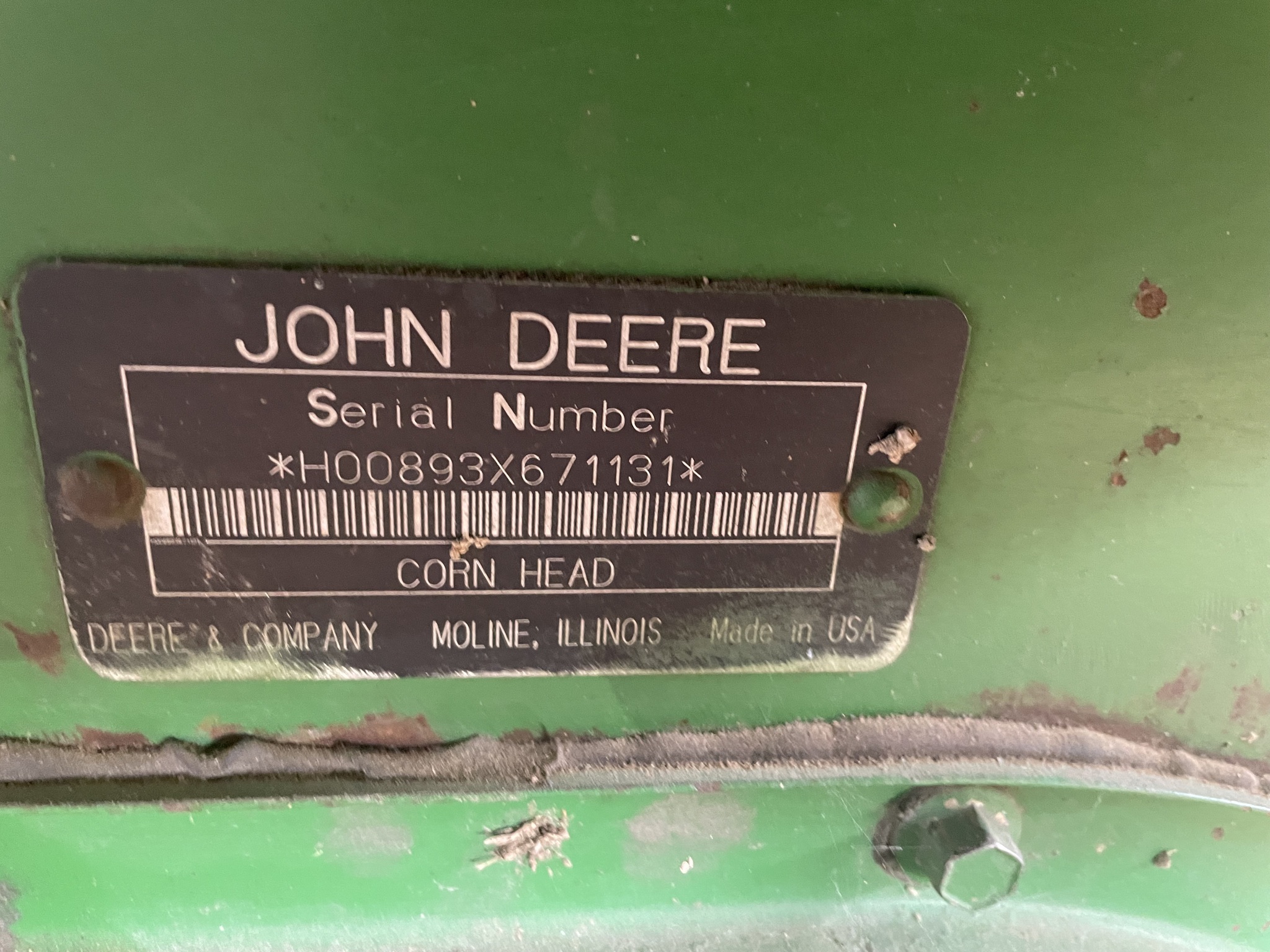  1997 John Deere 893 at Heritage Tractor in Dixon, IL