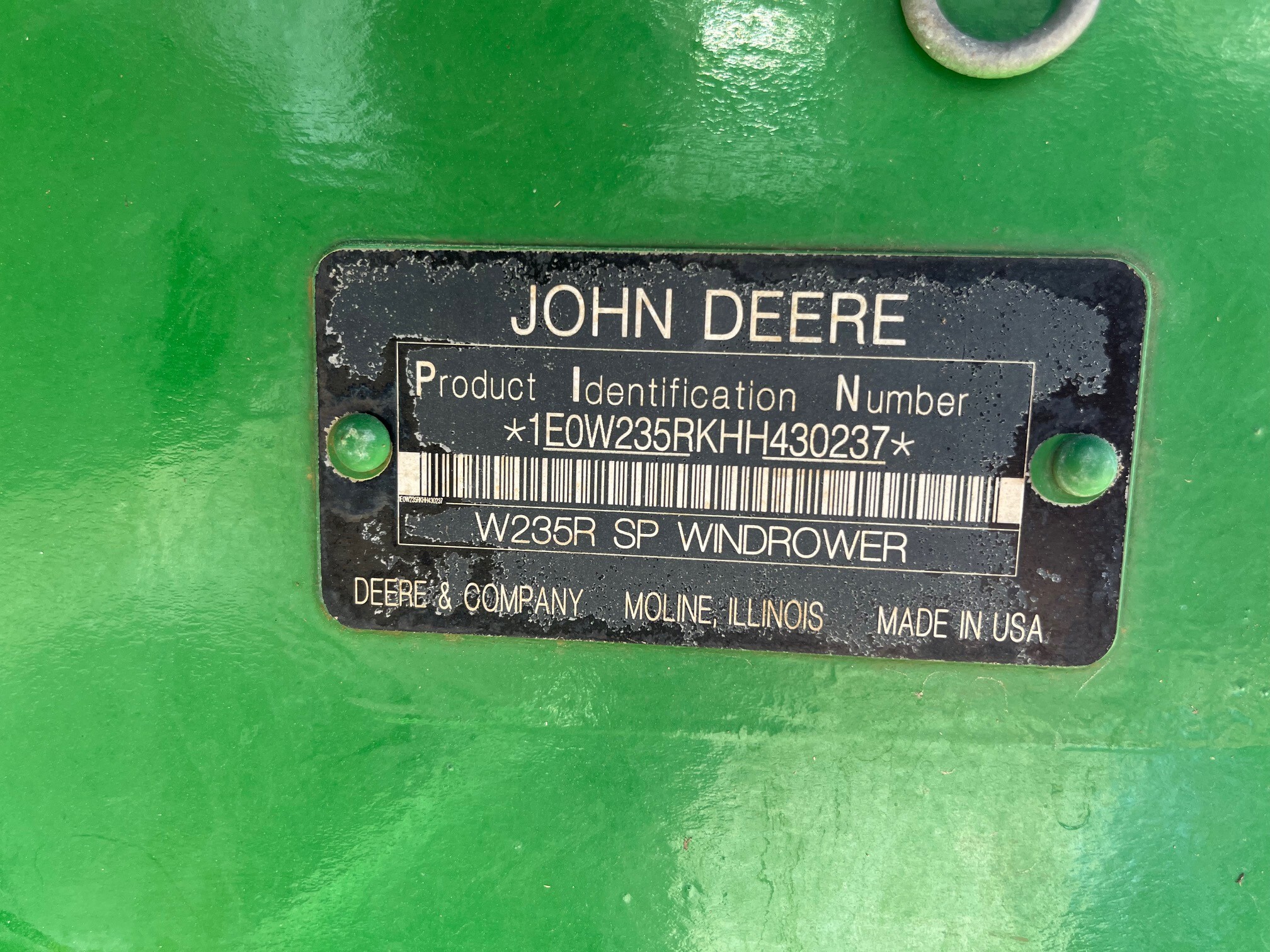 2017 John Deere W235 Image 30