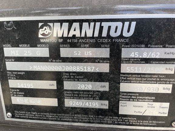 Photo of 2022 Manitou MI25G
