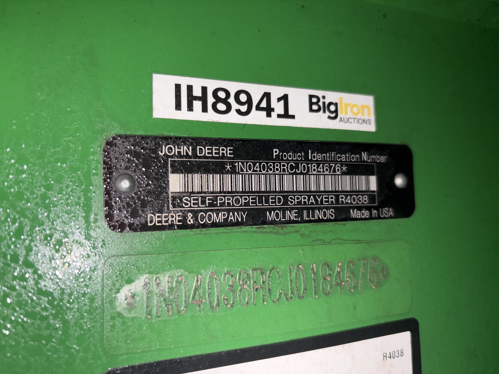  2018 John Deere R4038 at Heritage Tractor in Carthage, IL