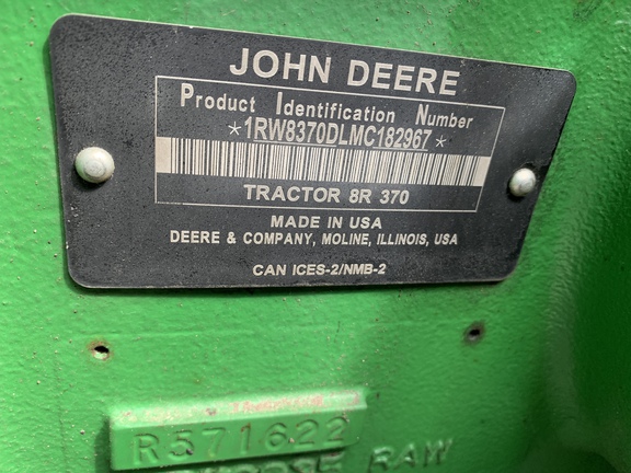 Photo of 2021 John Deere 8R 370