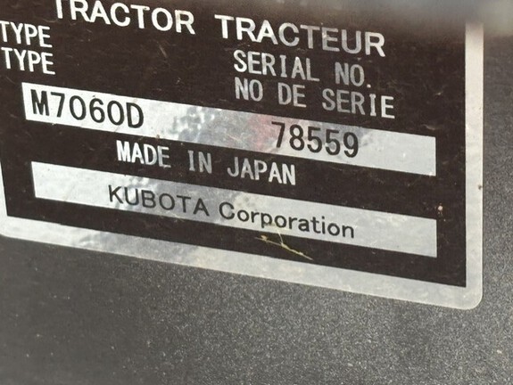 2019 Kubota M7060