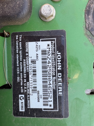 Used 2008 John Deere Z425 Zero Turn Mowers at Koenig Equipment in Franklin, IN - Photo6