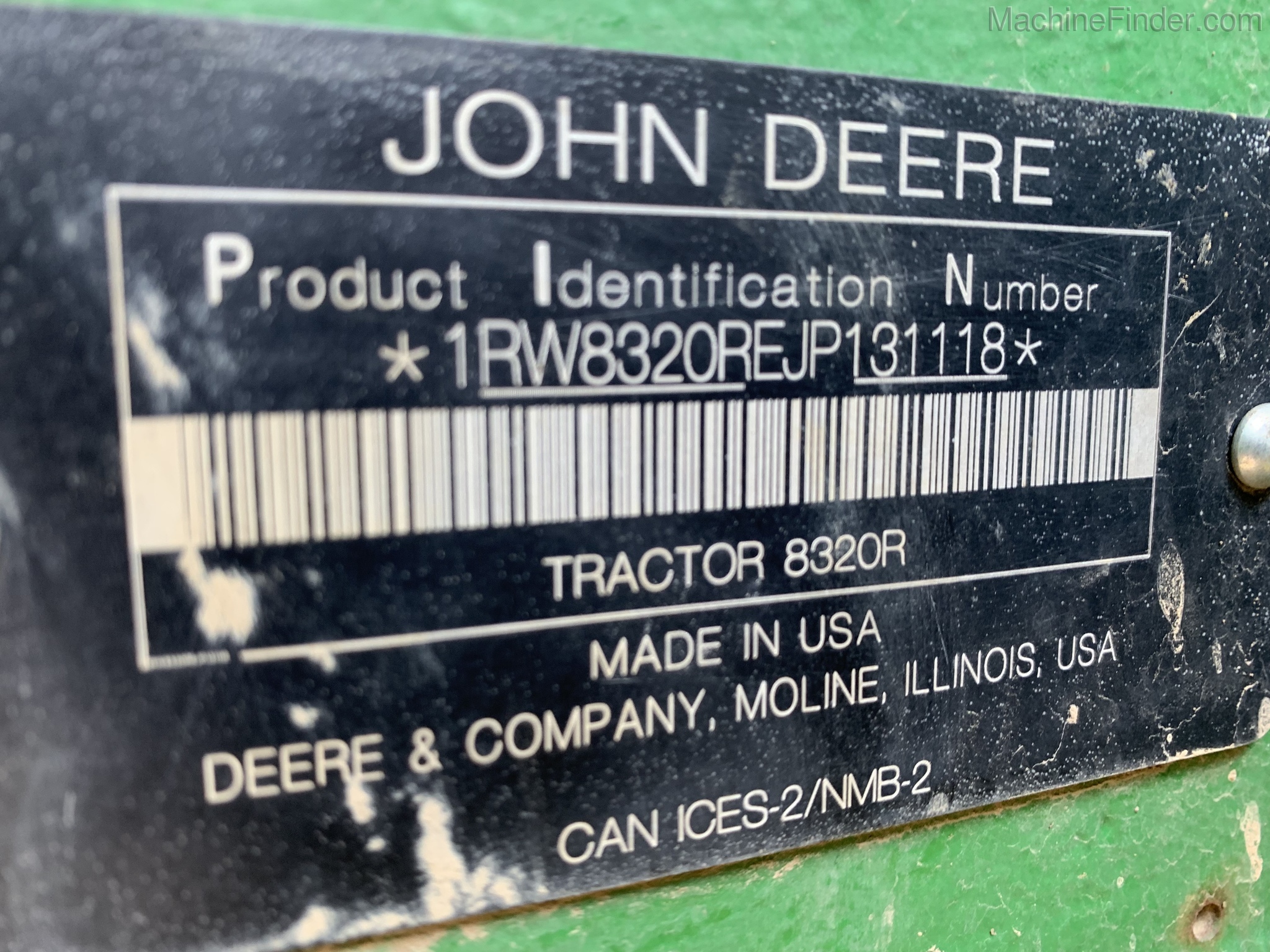 2018 John Deere 8320R Image 7