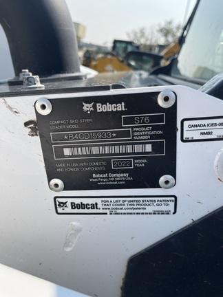 Used 2022 Bobcat S76 Skid Steer Loaders at Horizon Ag & Turf in Edmonton West, AB - Photo4