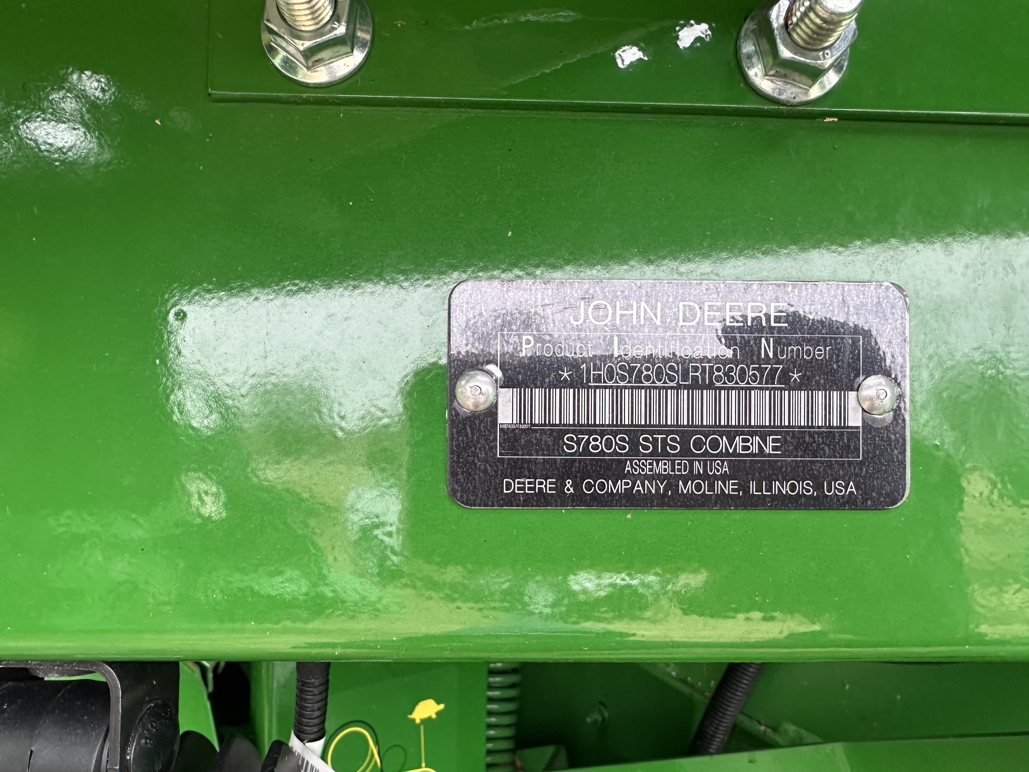  2024 John Deere S780 at Heritage Tractor in Monmouth, IL